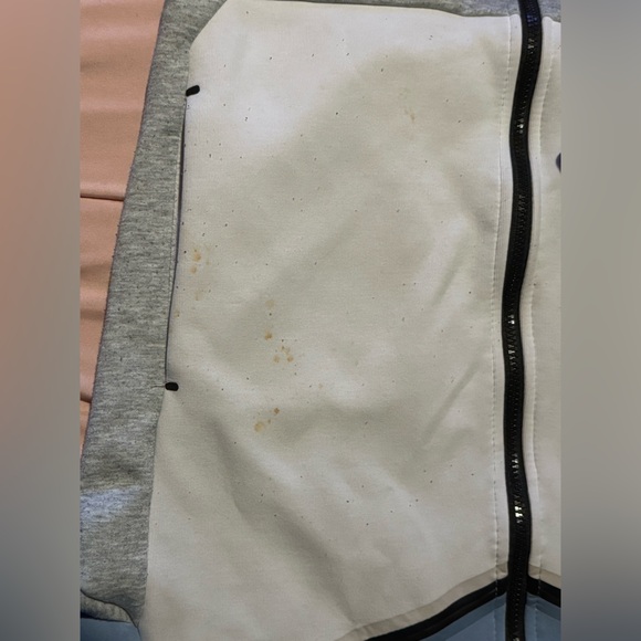 Nike Light Blue and Black Hoodie a (a stain in one spot and linty) - Picture 2 of 3
